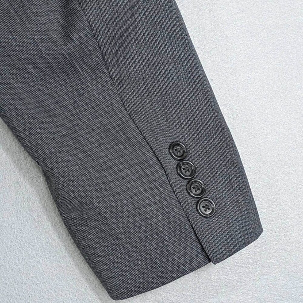 Jos A Bank Classic Collection Blazer Mens‎ 38R 100% Wool Gray 2 Button Dual Vent - Picture 6 of 14